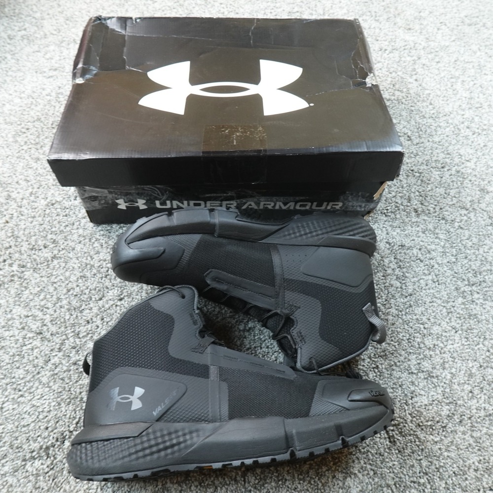 NEW Under Armour Boots Mens 12 Black UA Charged Valsetz Mid Tactical Combat Shoe